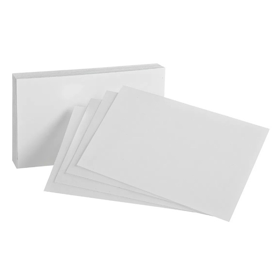 Fichas Blanco 1/2 Carta