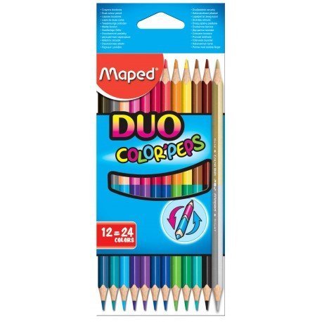 Crayones Maped DuoColors 12-24