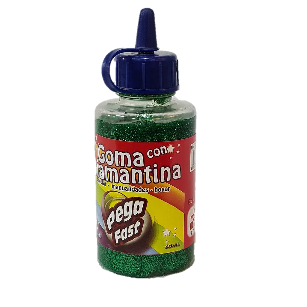 Goma con Diamantina Fast Verde Oscuro 60ml