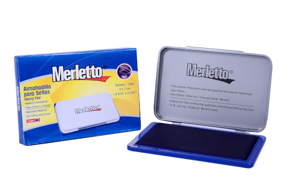 Almohadilla Para Sello Azul Merletto