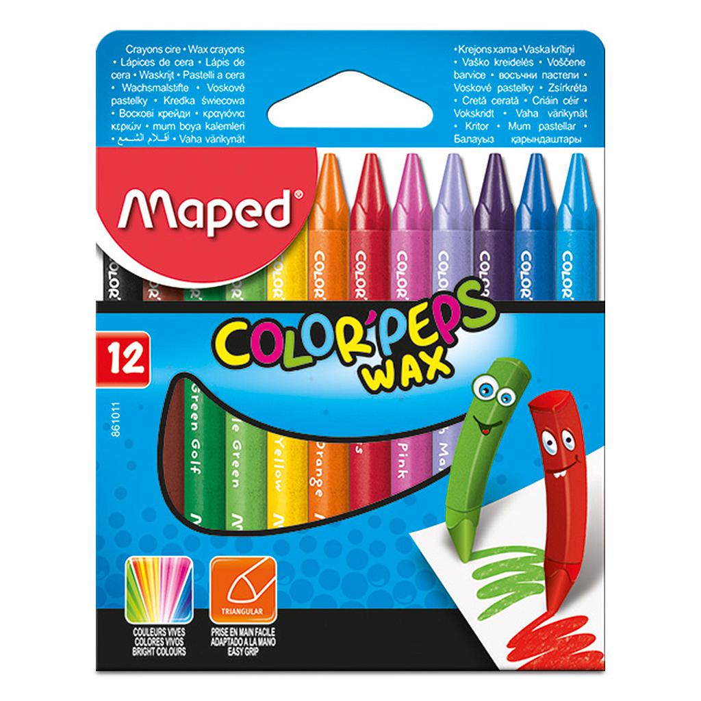 Crayones De Cera Maped Wax 12colores
