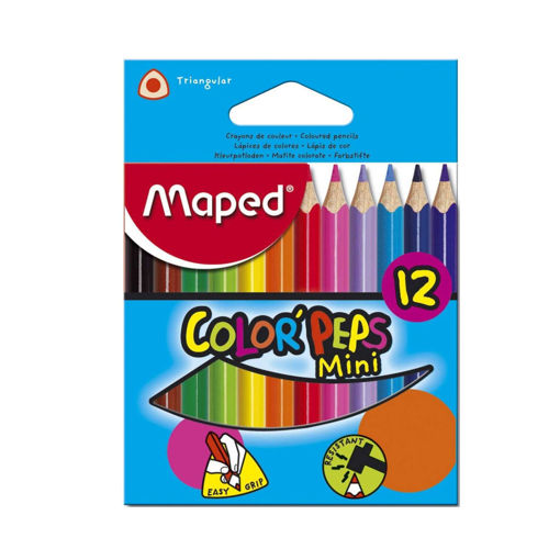 Crayones Madera Cortos M/Maped 12 Col.