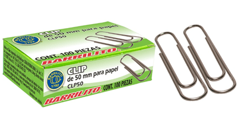 Caja de clips jumbo 50mm Barrilito 