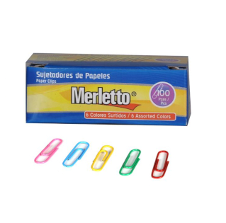 Caja de clips de colores Merletto