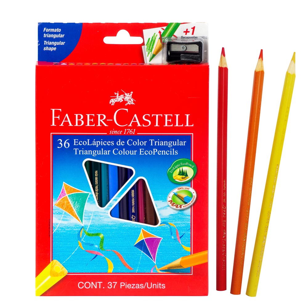 Crayones Faber Castell Largos 36 colores
