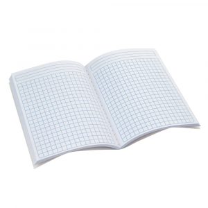 CUADERNO PEQUEÑO COSIDO DE 100 HOJAS CUADROS