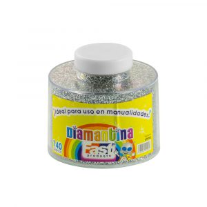 Frasco Diamantina Grande 740 gr Plateado Fast 
