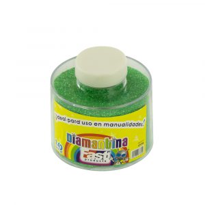 Frasco Diamantina Grande 140 gr Verde Claro fast