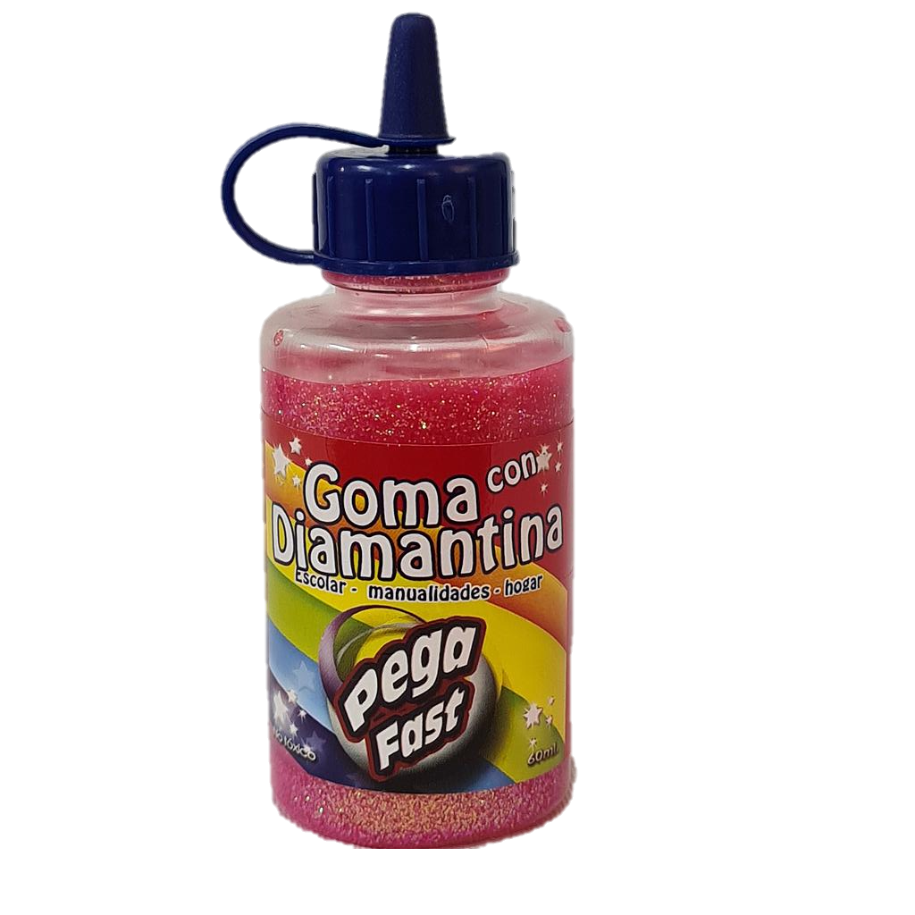 GOMA CON DIAMANTINA M/FAST ROSADO