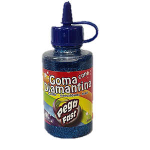 GOMA CON DIAMANTINA M/PEGA FAST AZUL