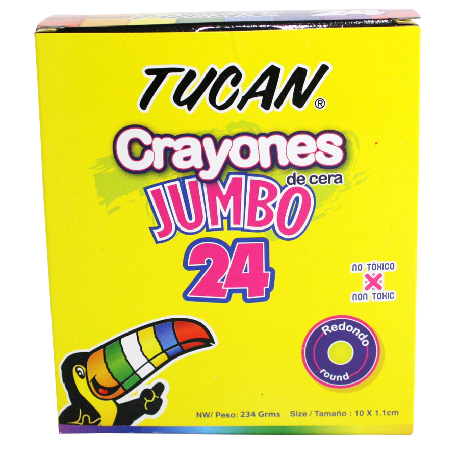Crayones de cera TUCAN Jumbo 24 col