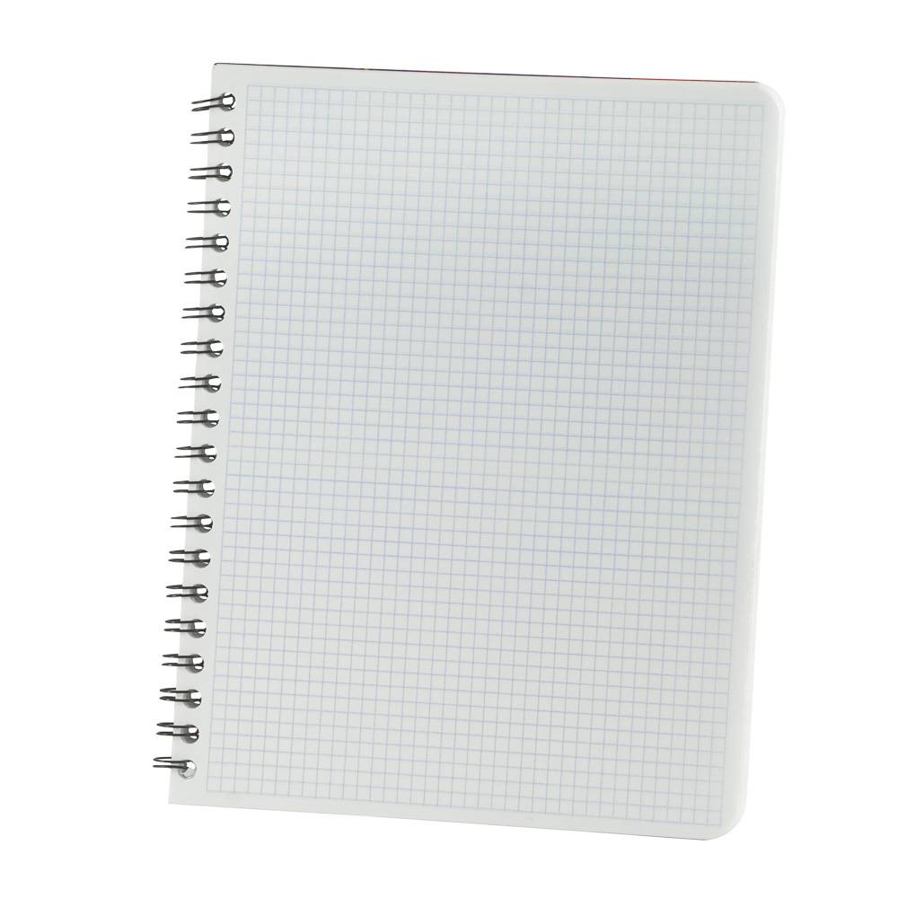 CUADERNO GRANDE ESPIRAL DOBLE DE 70 HOJAS BLANCAS CUADROS PEQUEÑO