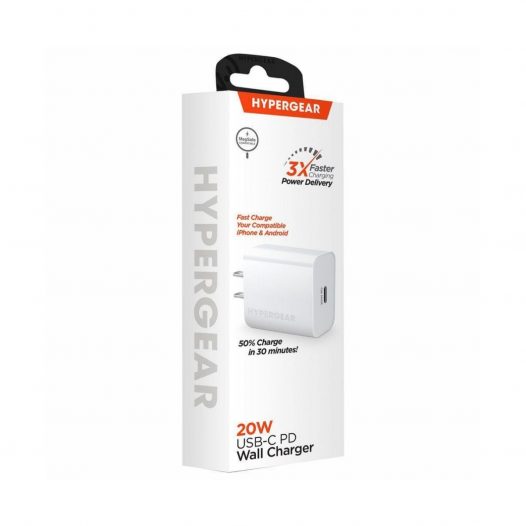 FAST WALL CHARGER HYPERGEAR 20 W 