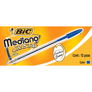 LAPICERO BIC CRISTAL MEDIUM GEL COLOR AZUL