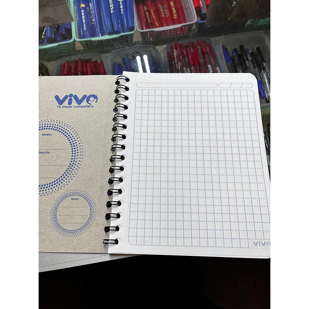 Cuaderno espiral pequeño #2 cuadros 70 hjs